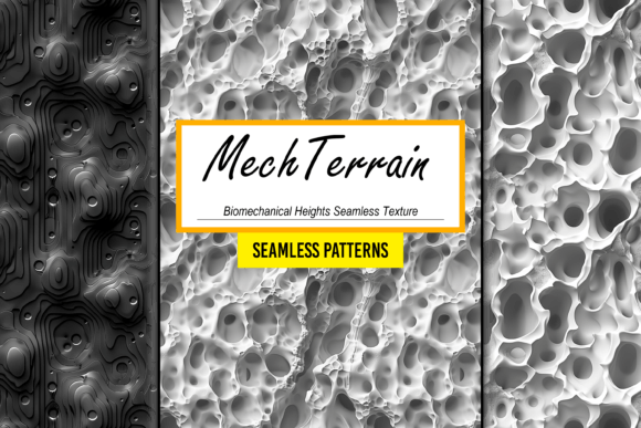 Biomechanical Heights Seamless Texture: Where Futuristic Design Meets Organic Flow