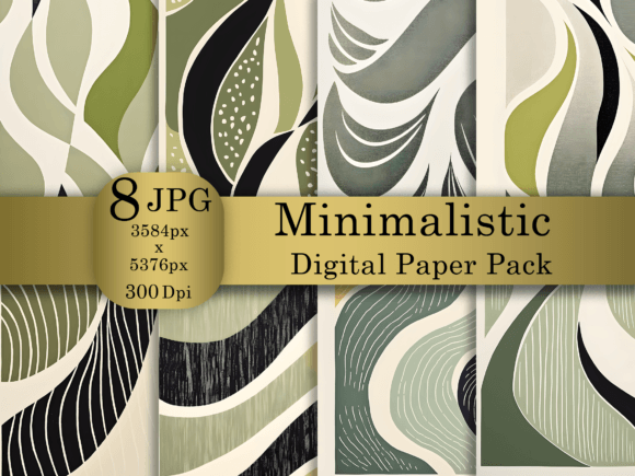 Boho Minimalistic Digital Paper Pack: Elevate Your Visual Identity