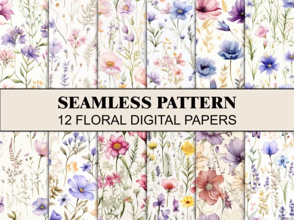 Floral Seamless Pattern Watercolor for Timeless Design