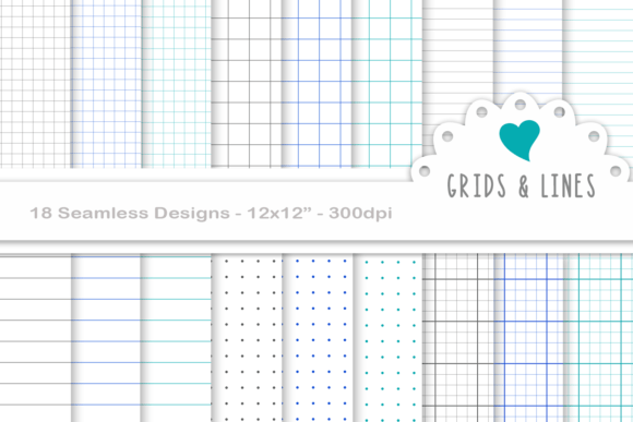 Seamless School Paper Grids and Lines: The Ultimate Digital Toolkit for Creatives