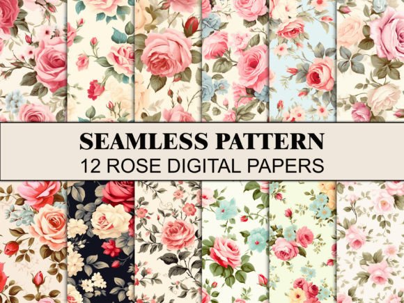 Shabby Chic Roses Seamless Pattern Paper: A Guide to Floral Elegance