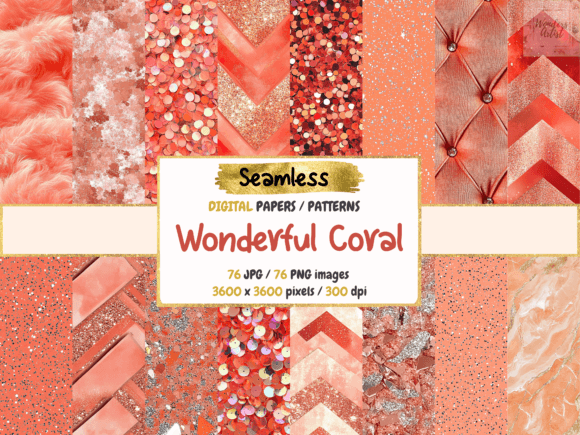 Unlocking Creative Potential with Wonderful Coral Seamless Digital Paper