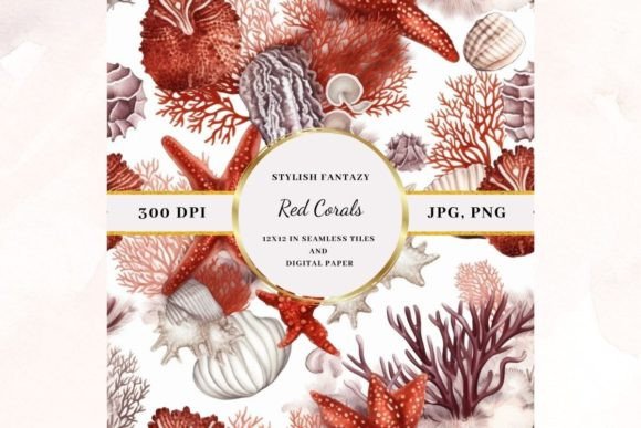Watercolor Red Coral Seamless Pattern: A Practical Asset for Creative Workflows